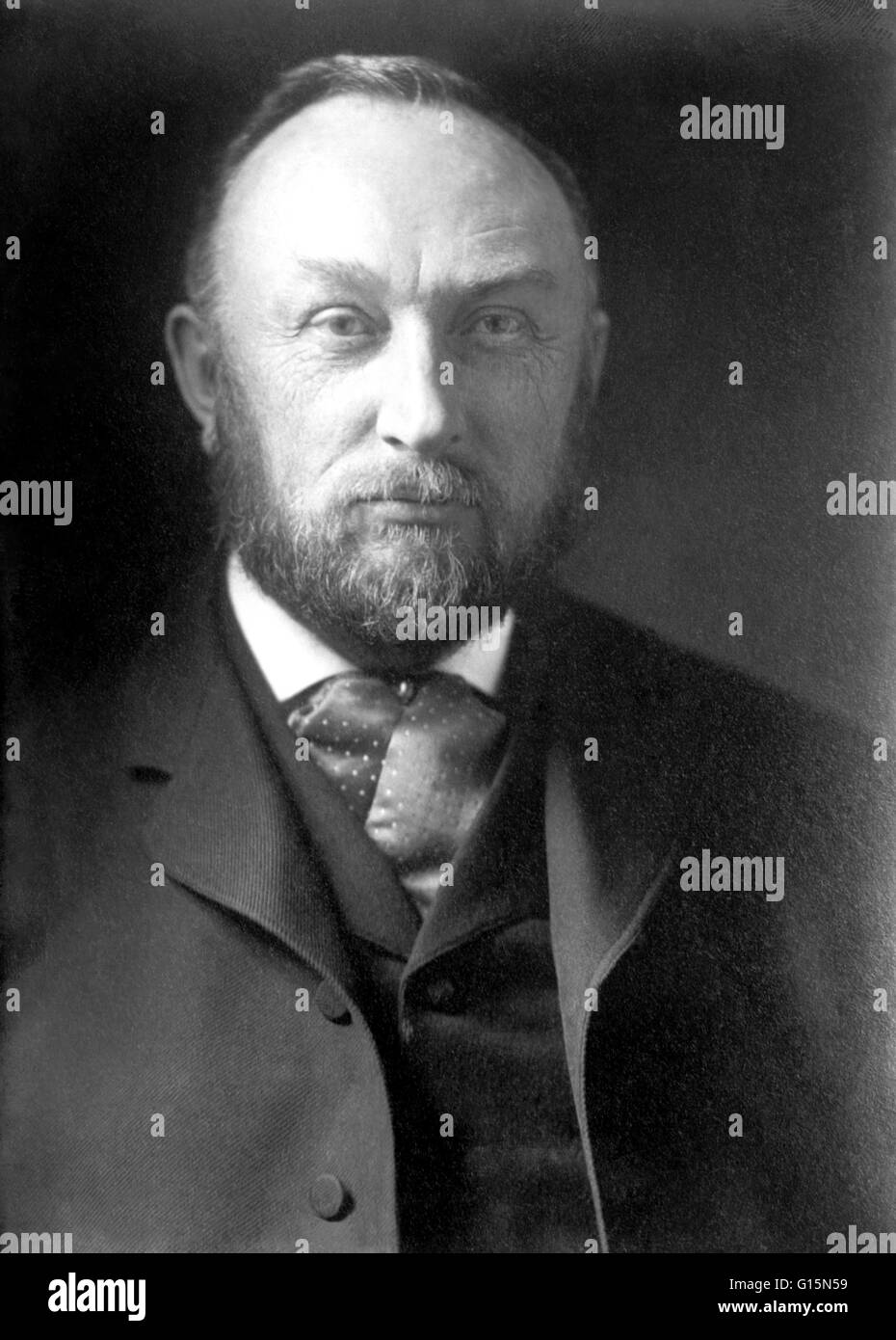 Edward Charles Pickering (July 19, 1846 - February 3, 1919) was an American astronomer and physicist. He taught physics at the Massachusetts Institute of Technology. With Carl Vogel, he discovered the first spectroscopic binary stars. A binary star is a s Stock Photo