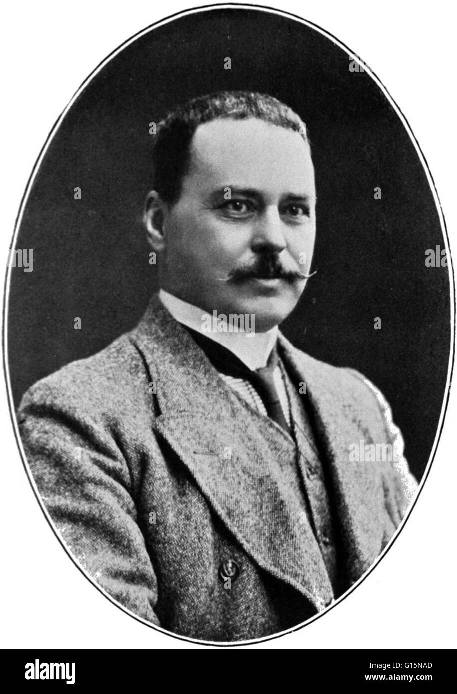 Ronald Ross (May 13, 1857 - September, 16 1932) was a British doctor. He was born in India where his grandfather contracted malaria and he vowed at an early age to find a cure. At the age of eight, he was sent to England for his education. He began to stu Stock Photo