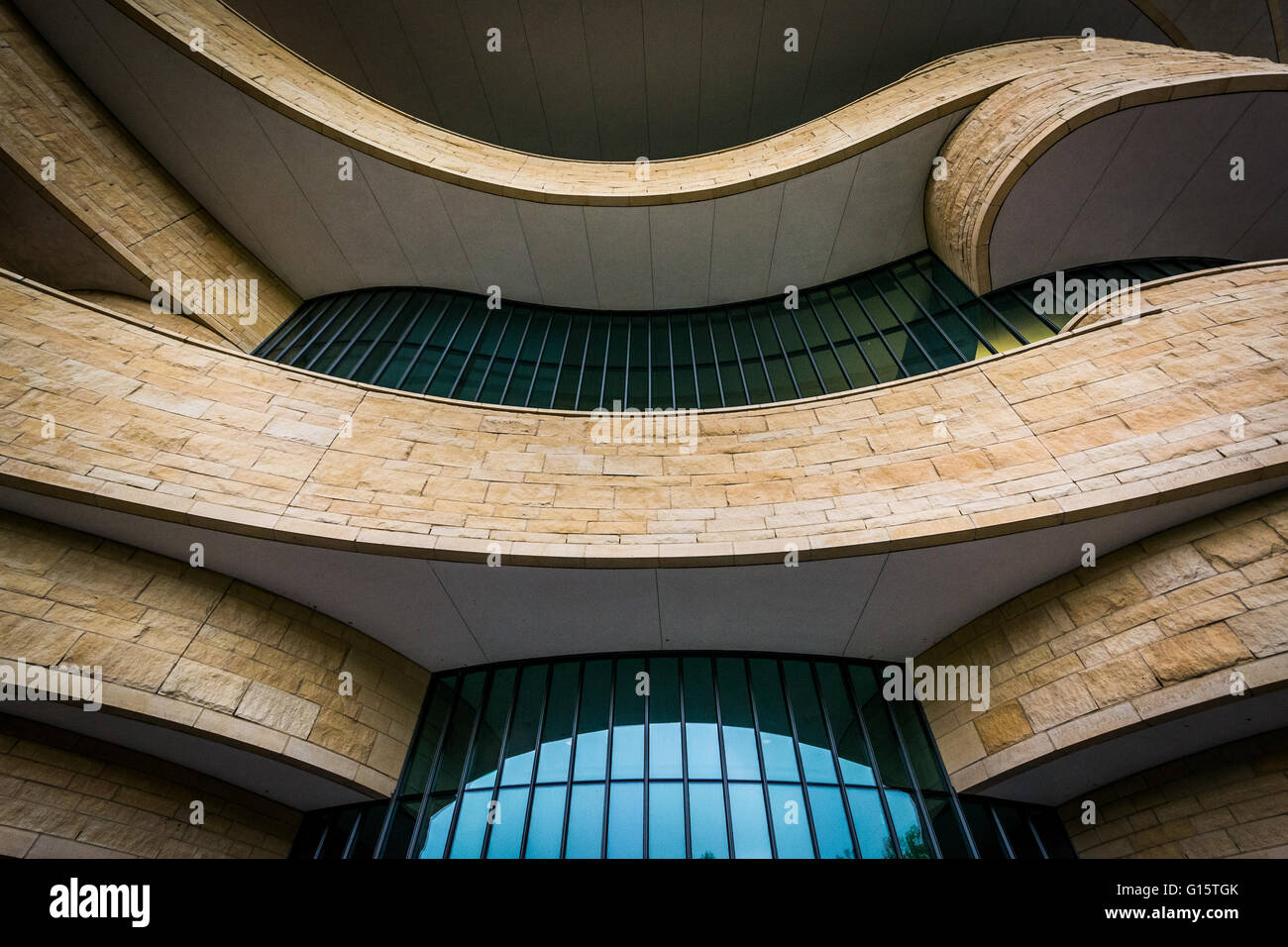 The exterior of the National Museum of the American Indian in Washington, DC. Stock Photo