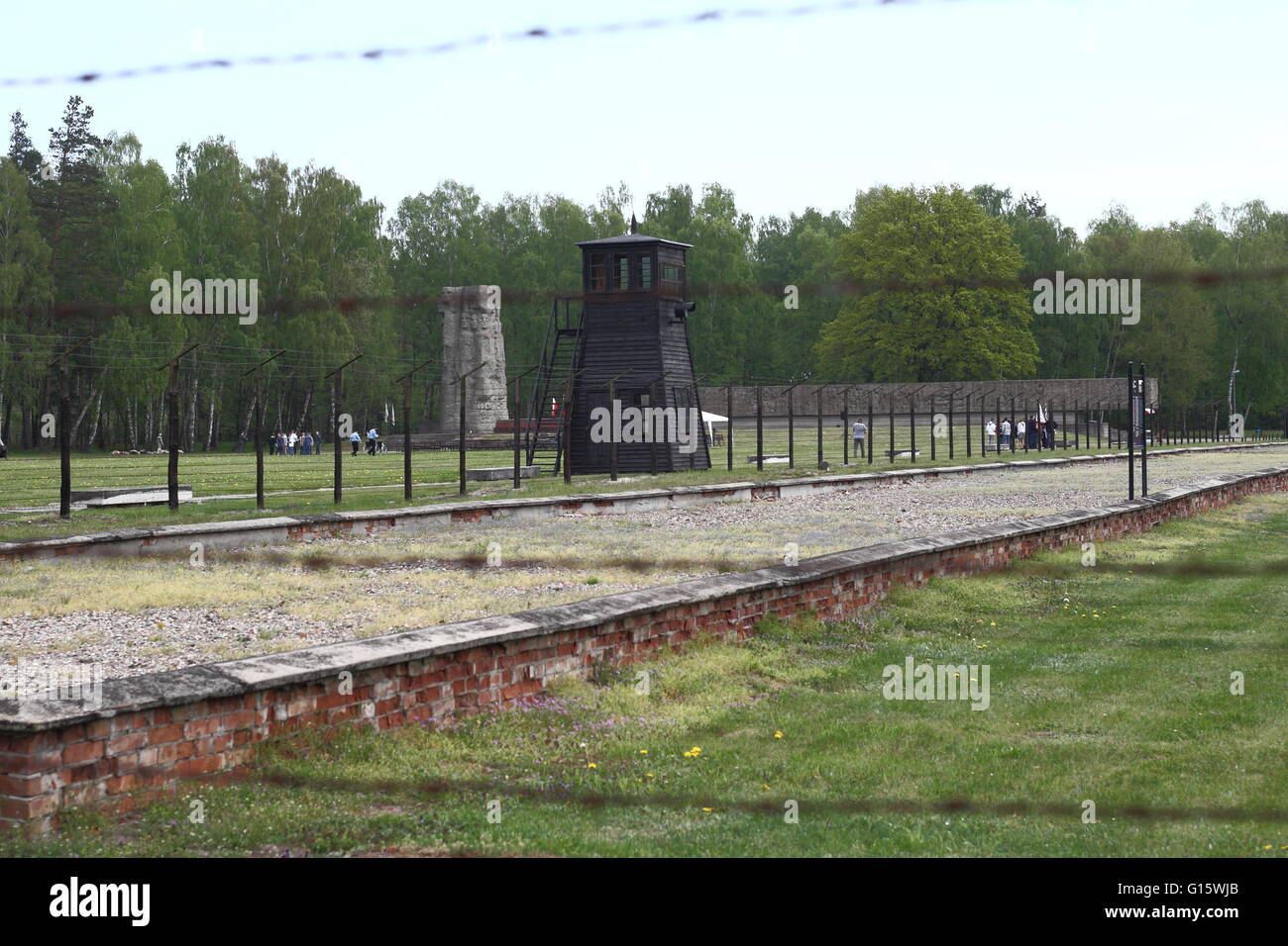 Sztutowo, Poland 9th, May 2016 People attend the 71st anniversary of the liberation of the Nazi German concentration camp, KL Stutthof in Sztutowo. The day commemorates the Soviet Army's liberation of  the Nazi concentration camp, Stutthof. Credit:  Michal Fludra/Alamy Live News Stock Photo