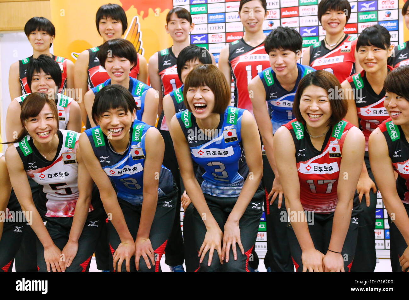Tokyo, Japan. 9th May, 2016. Japan Women's team group (JPN) Volleyball