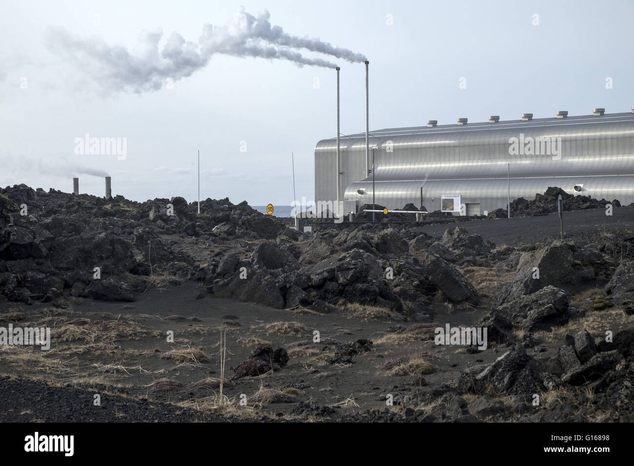 The Reykjanes Power Station is a geothermal power station located in Reykjanes at the southwestern tip of Iceland. 18th Apr, 2016. © Hans Van Rhoon/ZUMA Wire/Alamy Live News Stock Photo