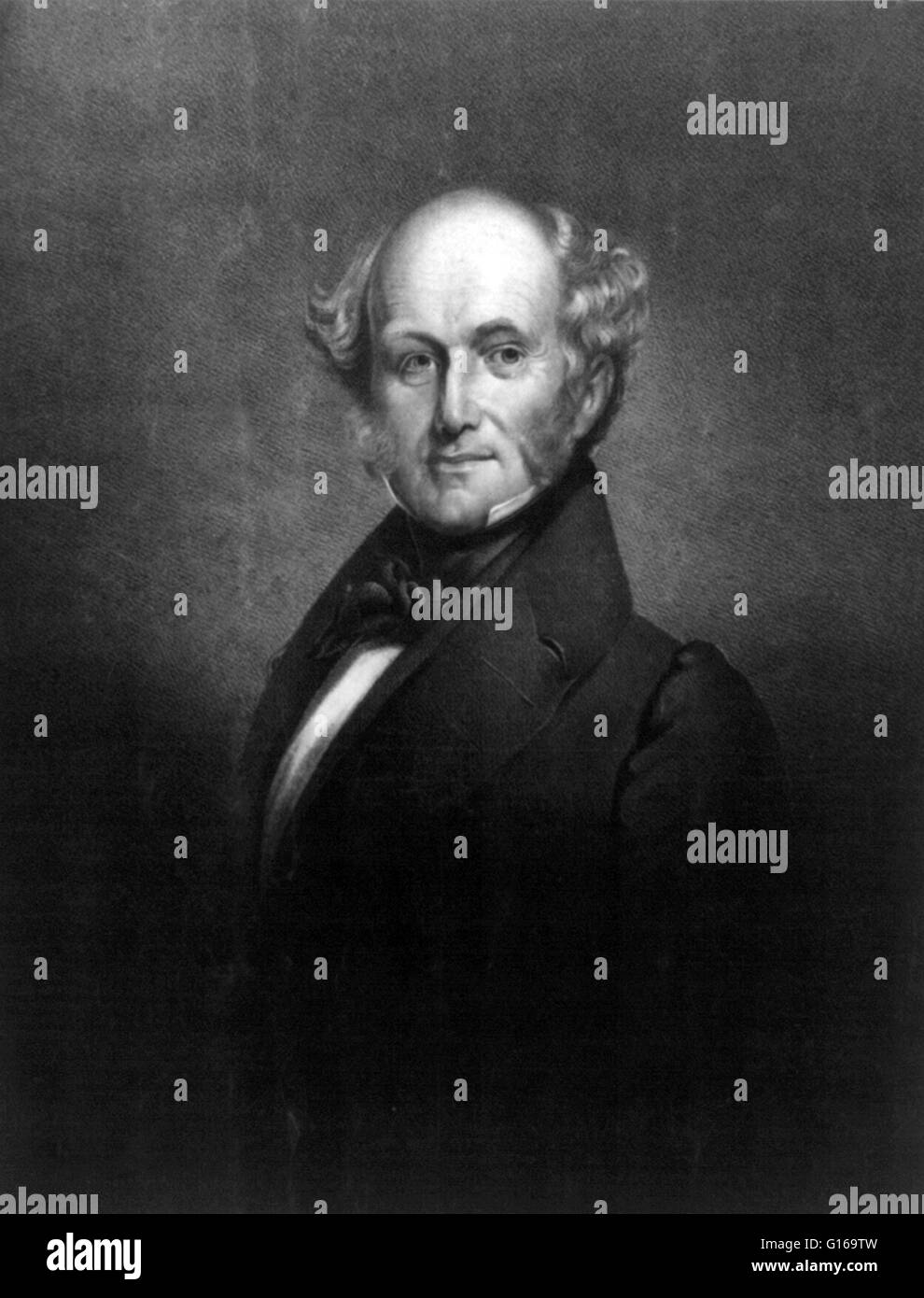Martin Van Buren (December 5, 1782 - July 24, 1862) was the eighth President of the United States (1837-1841). Before his presidency, he was the eighth Vice President (1833-1837) and the tenth Secretary of State (1829-1831), both under Andrew Jackson. He Stock Photo
