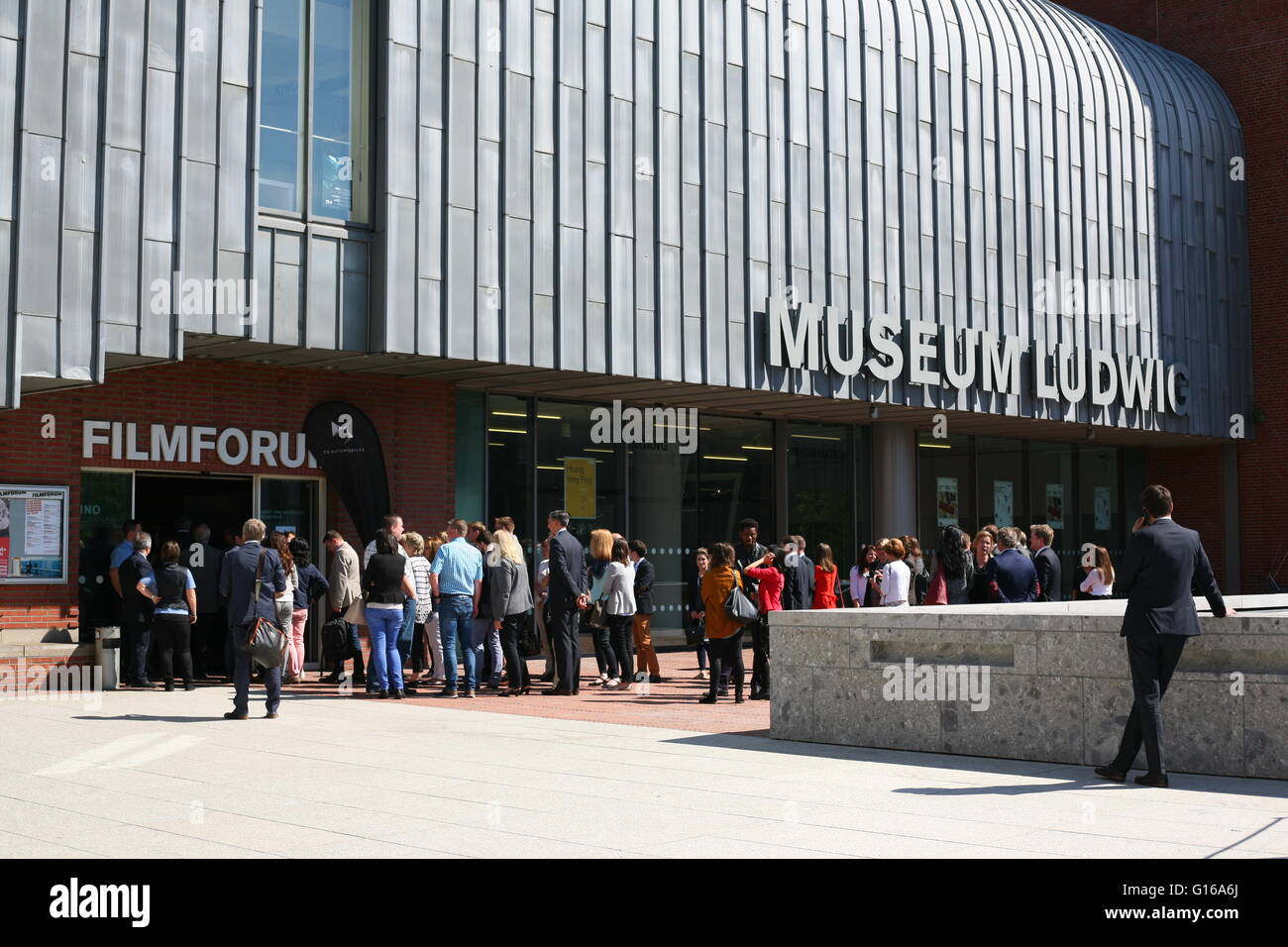 the Museum of Modern Art, Museum Ludwig, in Cologne, Germany Stock
