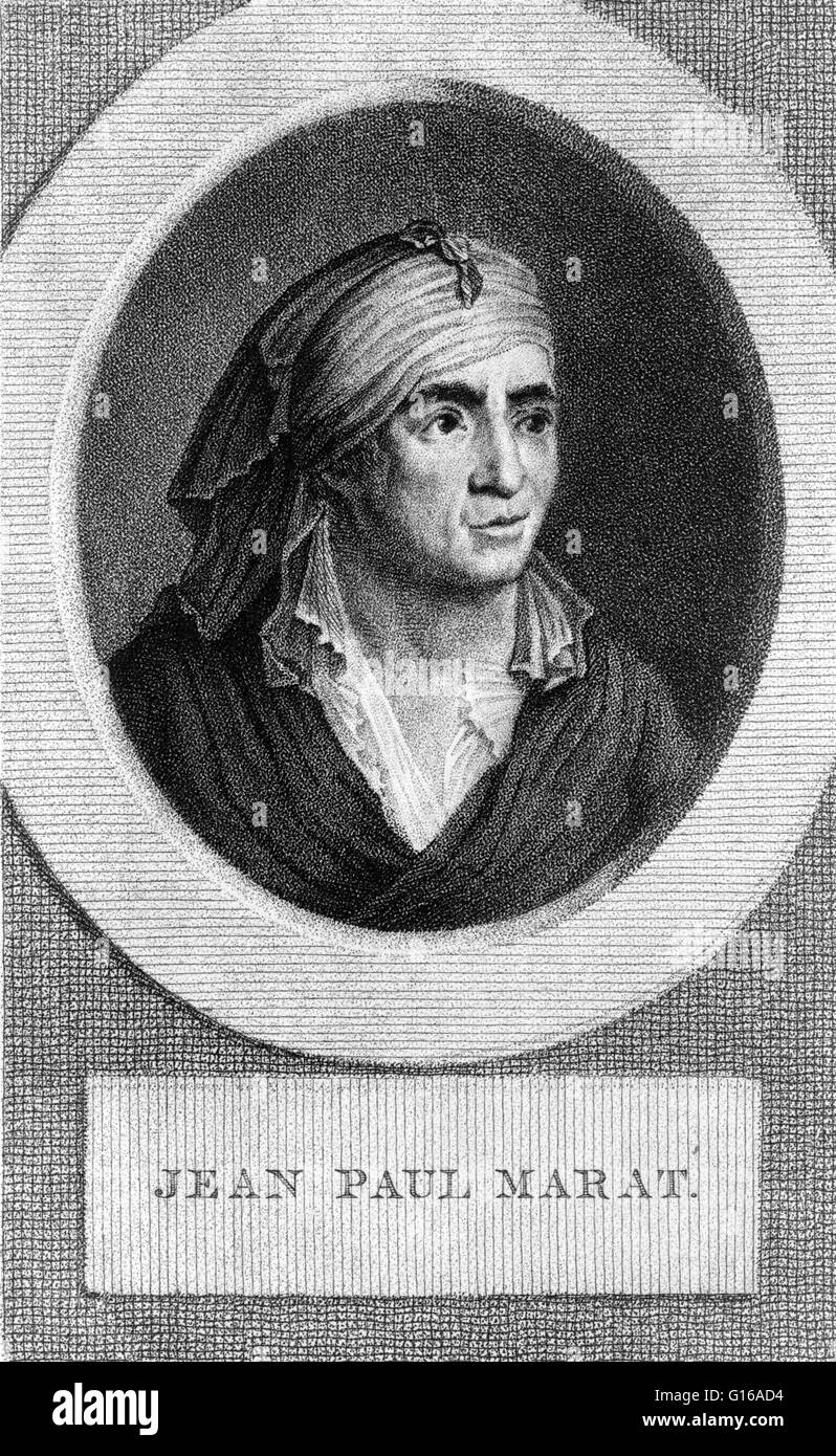 Jean-Paul Marat (May 24, 1743 - July 13, 1793) was a physician, political theorist and scientist best known for his career in France as a radical journalist and politician during the French Revolution. As a physician he maintained a lucrative private prac Stock Photo