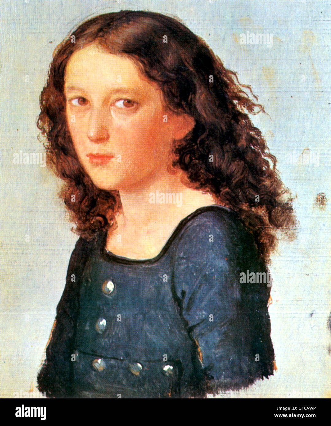Painting of Mendelssohn, aged 12. Jakob Ludwig Felix Mendelssohn Bartholdy (February 3, 1809 - November 4, 1847) was a German composer, pianist, organist and conductor of the early Romantic period. A grandson of the philosopher Moses Mendelssohn. He was a Stock Photo