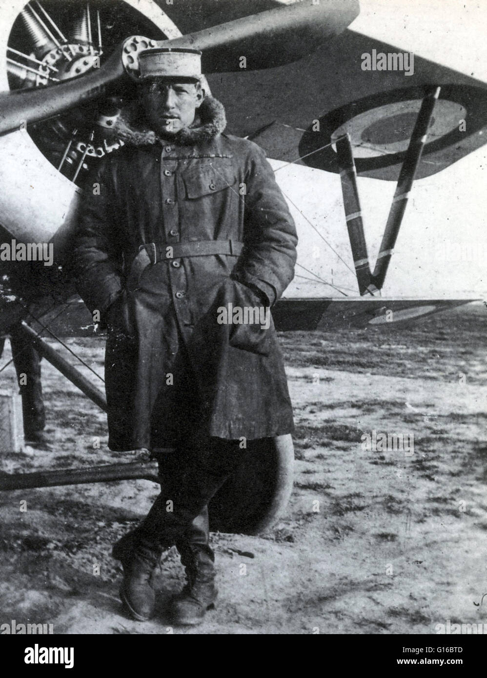 Charles Eugène Jules Marie Nungesser (March 15, 1892 - May 8, 1927) was a First World War French flying ace rating third highest in the country for air combat victories. He travelled to South America where he worked as an auto mechanic before becoming a p Stock Photo