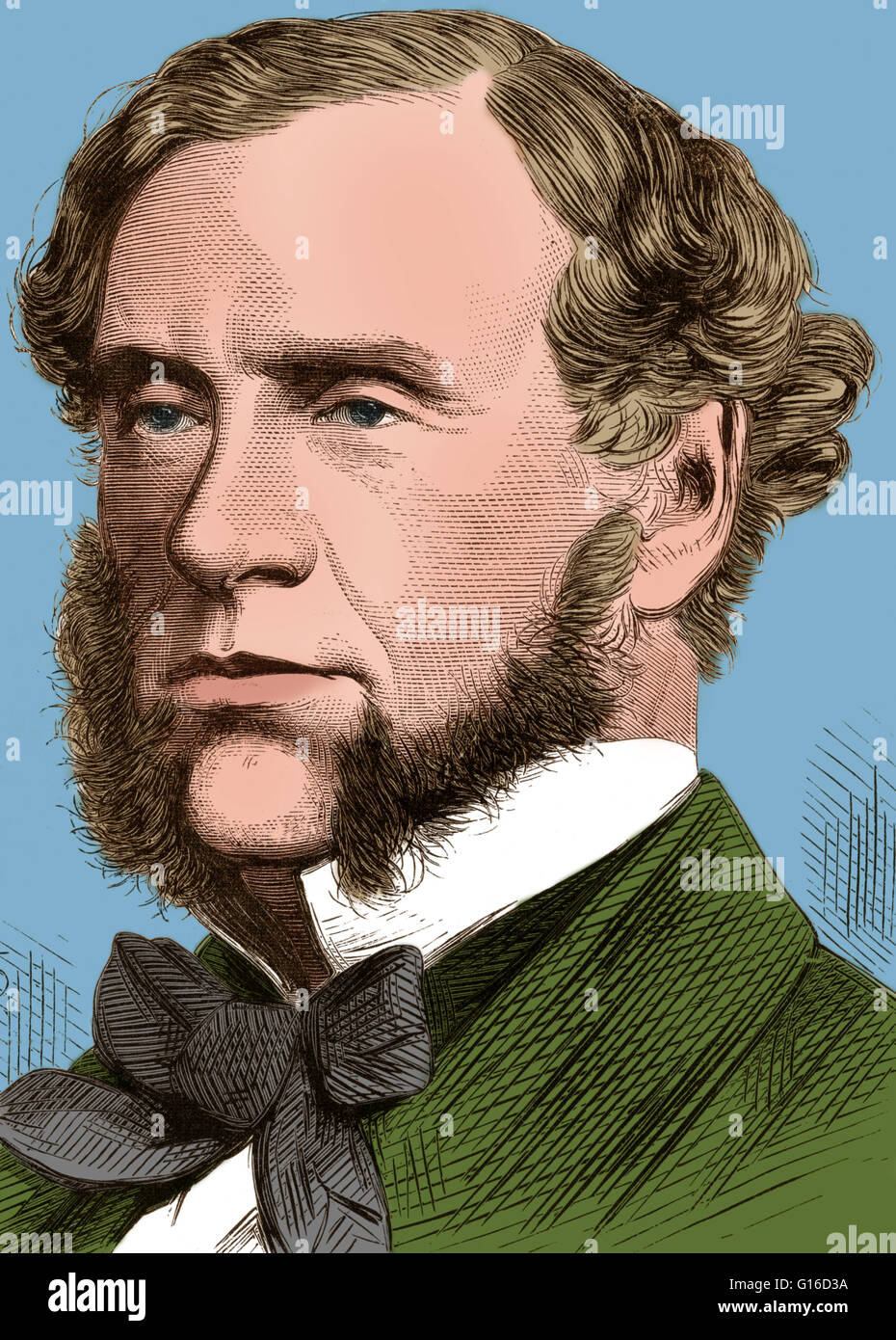 William Robert Grove (1811-1896) was a judge and physical scientist. He anticipated the general theory of the conservation of energy, and was a pioneer of fuel cell technology. In 1842, Grove developed the first fuel cell (which he called the gas voltaic Stock Photo