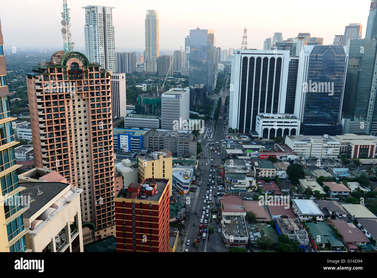 Philippines Manila Suburban Makati High Buildings Philippinen