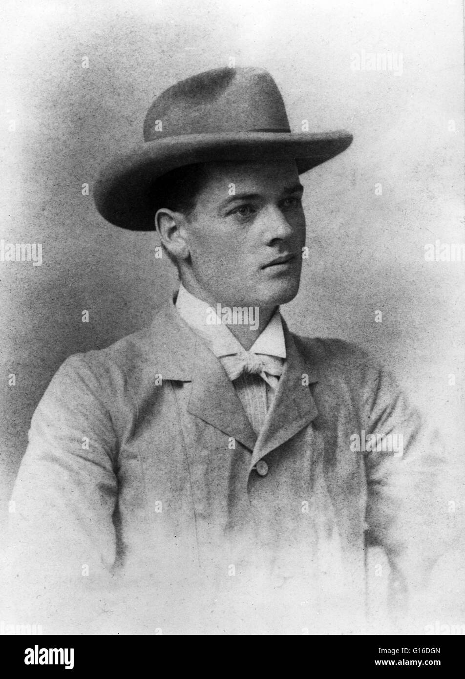 Hoover, age 23, taken in Perth, Australia, 1898. Herbert Clark Hoover (August 10, 1874 - October 20, 1964) was the 31st President of the United States (1929-1933). Hoover easily won the Republican nomination, despite having no previous elected-office expe Stock Photo