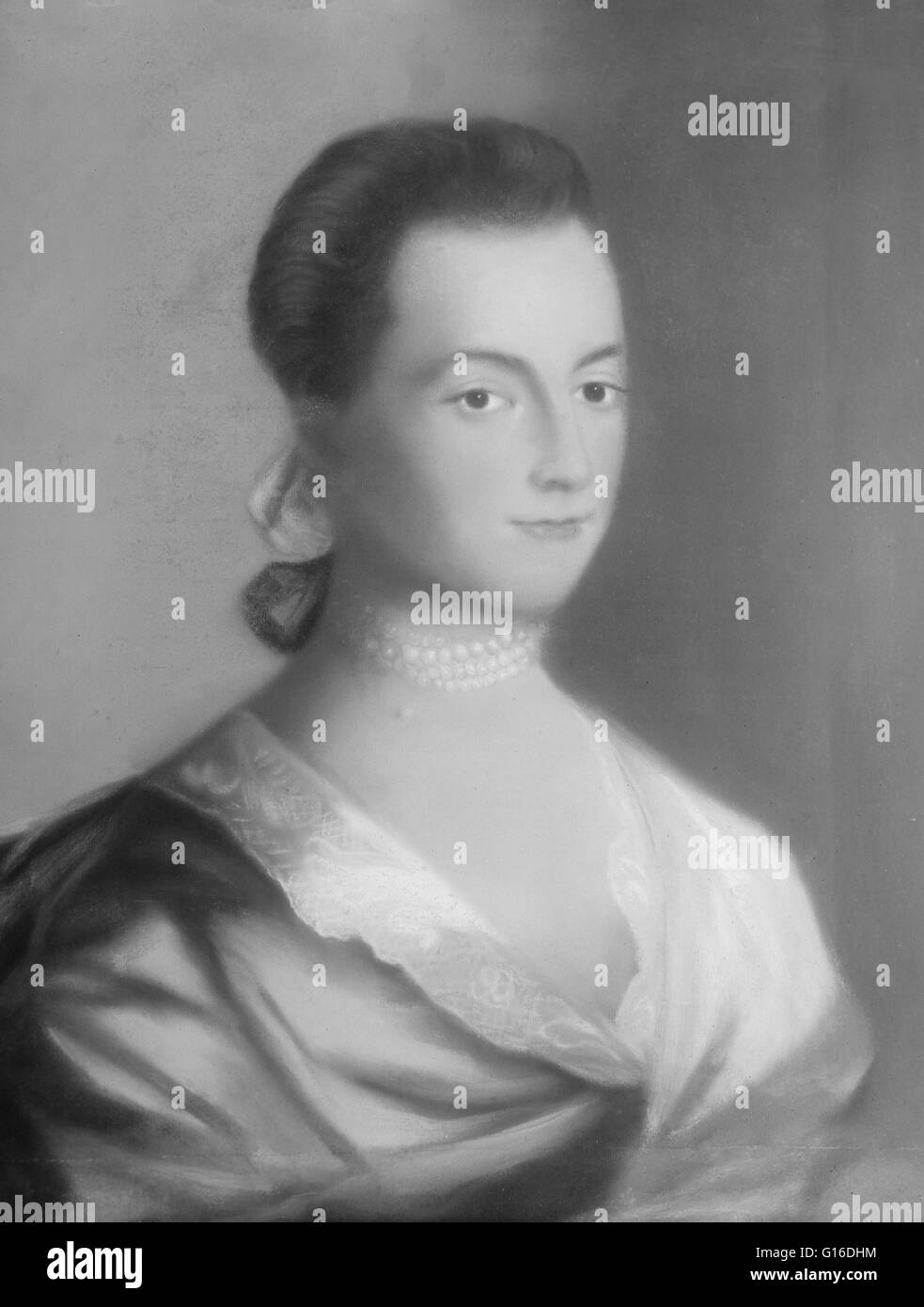 Abigail Smith Adams (November 22, 1744 - October 28, 1818) was the wife of John Adams, the first Vice President, and second President, of the United States, and the mother of John Quincy Adams, the sixth President of the United States. Her life is one of Stock Photo