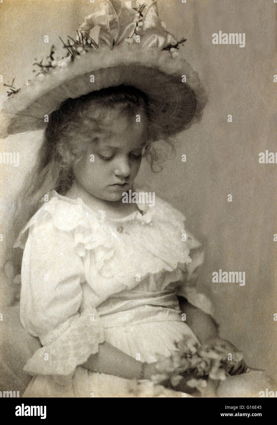 old fashioned frilly hat