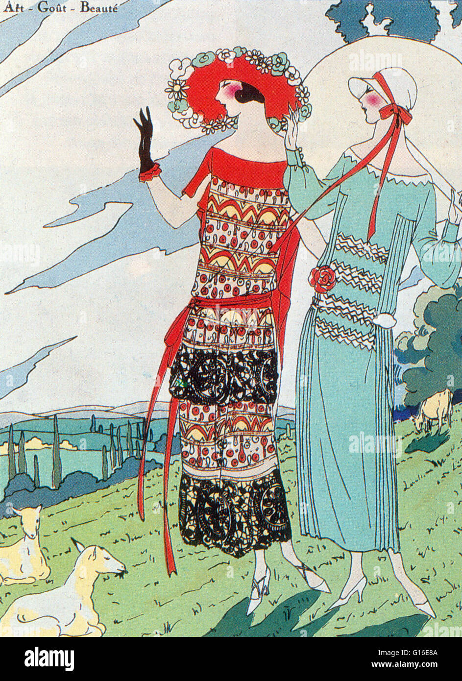 Au Bon Marché 1925 Fashion Dresses, Pomone Decoratives arts