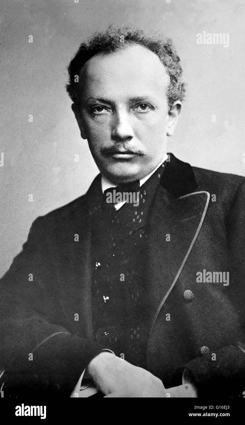 Richard Georg Strauss (June 11, 1864 - September 8, 1949) was a German composer of the late Romantic and early modern eras and a renowned conductor. Strauss, along with Gustav Mahler, represents the late flowering of German Romanticism after Richard Wagne Stock Photo