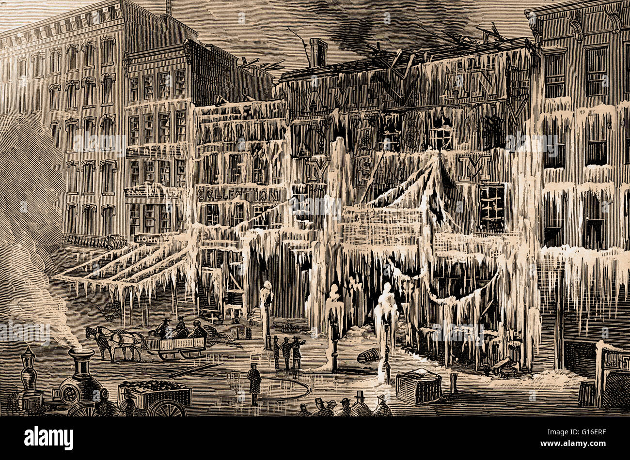 Barnum's American Museum was located at the corner of Broadway and Ann Street in New York City from 1841 to 1865. The museum was owned by famous showman P.T. Barnum and his partner and original owner, John Scudder. Its attractions made it a combination zo Stock Photo