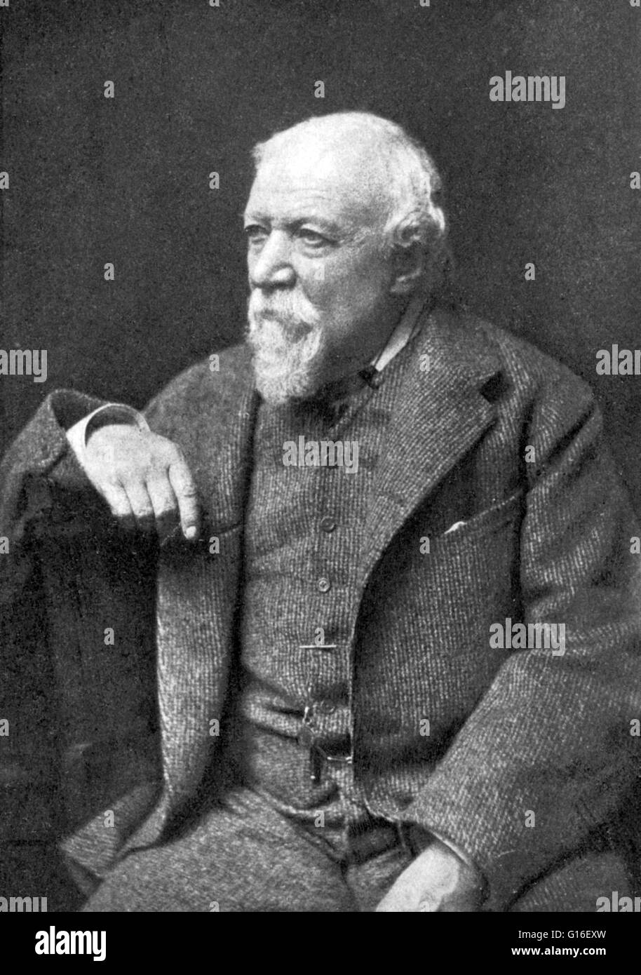 Robert Browning (May 7, 1812 - December 12, 1889) was an English poet and playwright whose mastery of dramatic verse, and in particular the dramatic monologue, made him one of the foremost Victorian poets. His poems are known for their irony, dark humor, Stock Photo