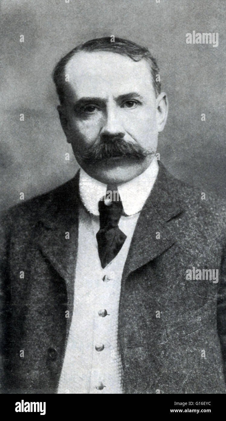 Edward William Elgar (June 2, 1857 - February 23, 1934) was an English composer, many of whose works have entered the British and international classical concert repertoire. Although Elgar is often regarded as a typically English composer, most of his mus Stock Photo