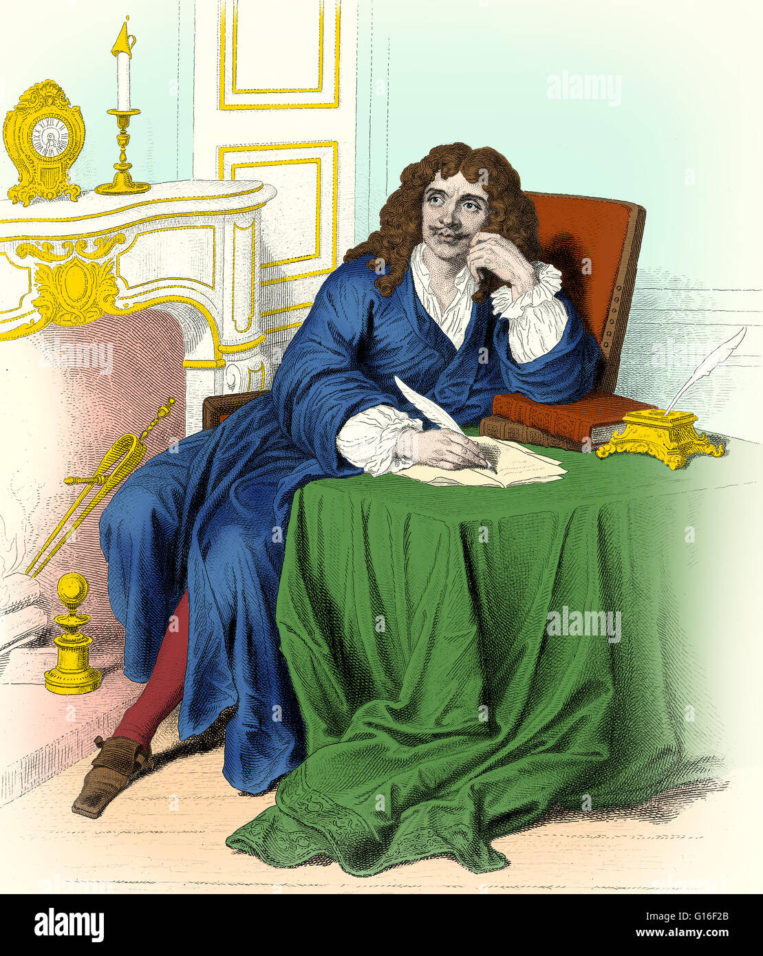 Molière, French Playwright and Actor Molière, French Playwright and Actor IMAGE NUMBER: JC4086 LICENSE: RIGHTS MANAGED Jean-Baptiste Poquelin, known by his stage name Molière (January 15,1622 - February 17,1673) was a French