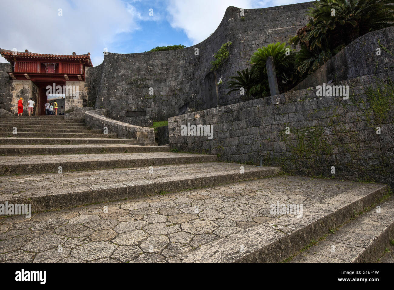 Shurijo Castle was the palace of the Ryukyu Kingdom Stock Photo