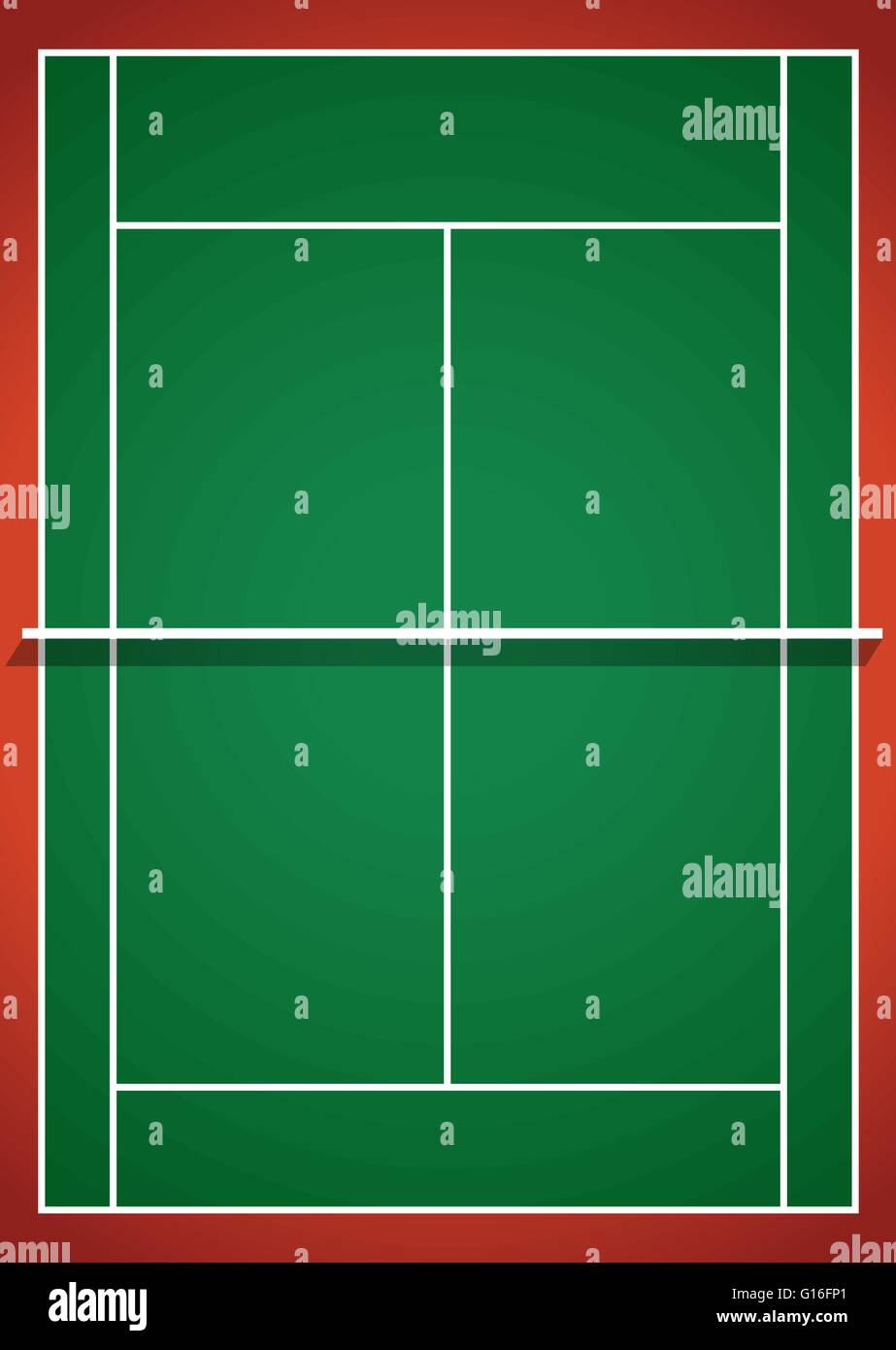 Aerial view of badminton court illustration Stock Vector Image & Art - Alamy
