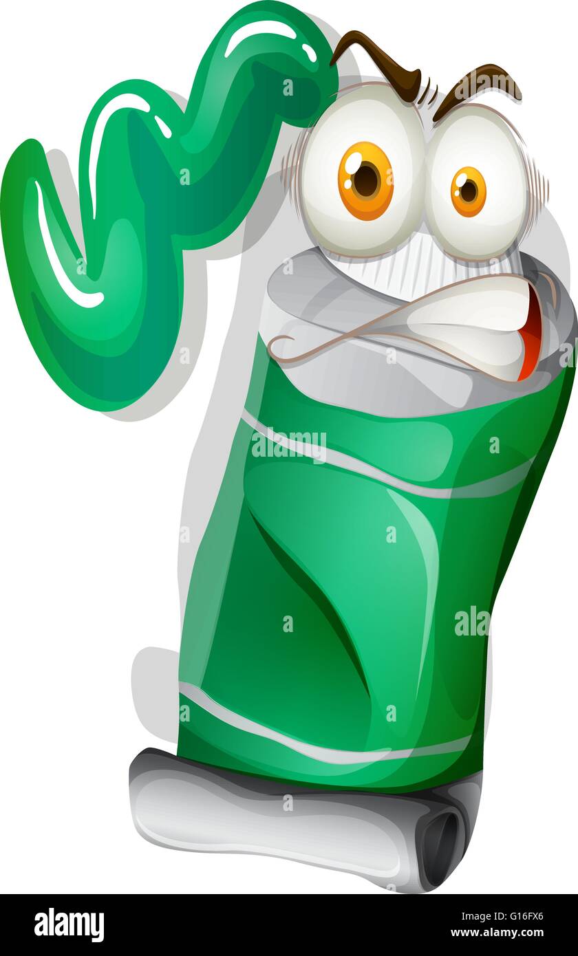 Agitated green color paint illustration Stock Vector Image & Art - Alamy
