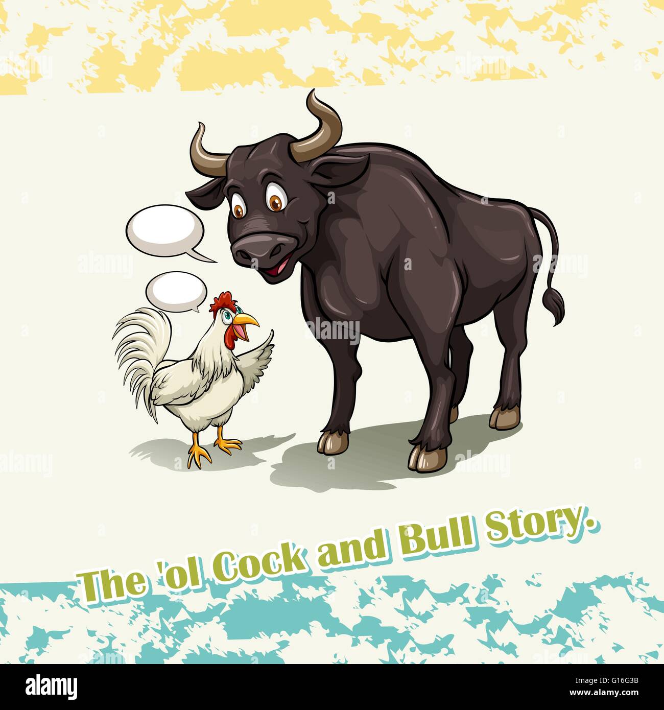 Old cock and bull story illustration Stock Vector Image & Art Alamy