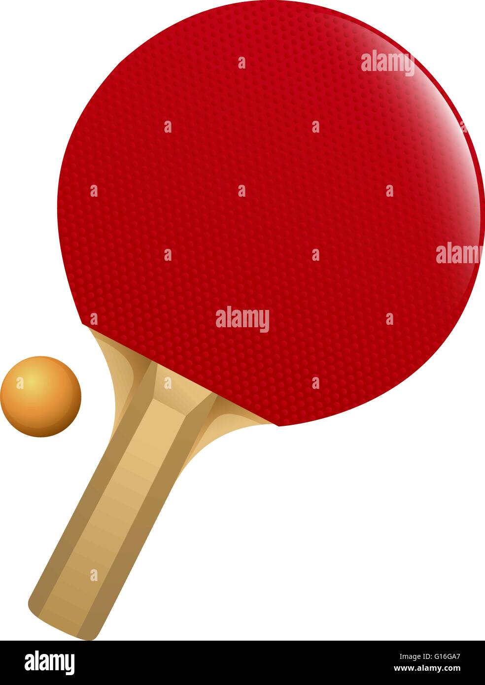 Table tennis bat and ball illustration Stock Vector Image & Art Alamy