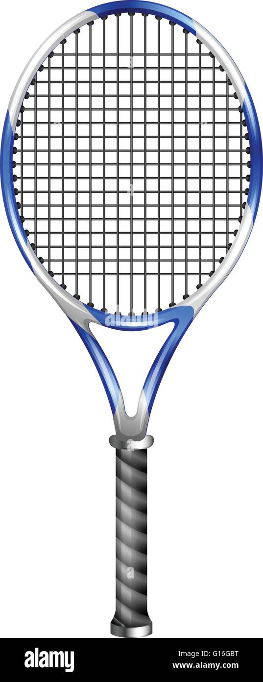 Tennis racket on white illustration Stock Vector Image & Art - Alamy