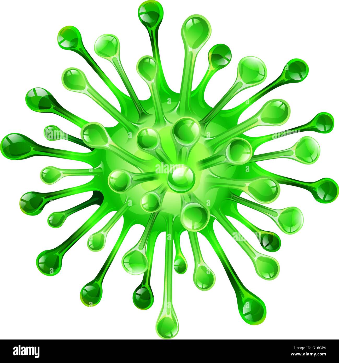 Green color ball with spikes illustration Stock Vector Image & Art Alamy