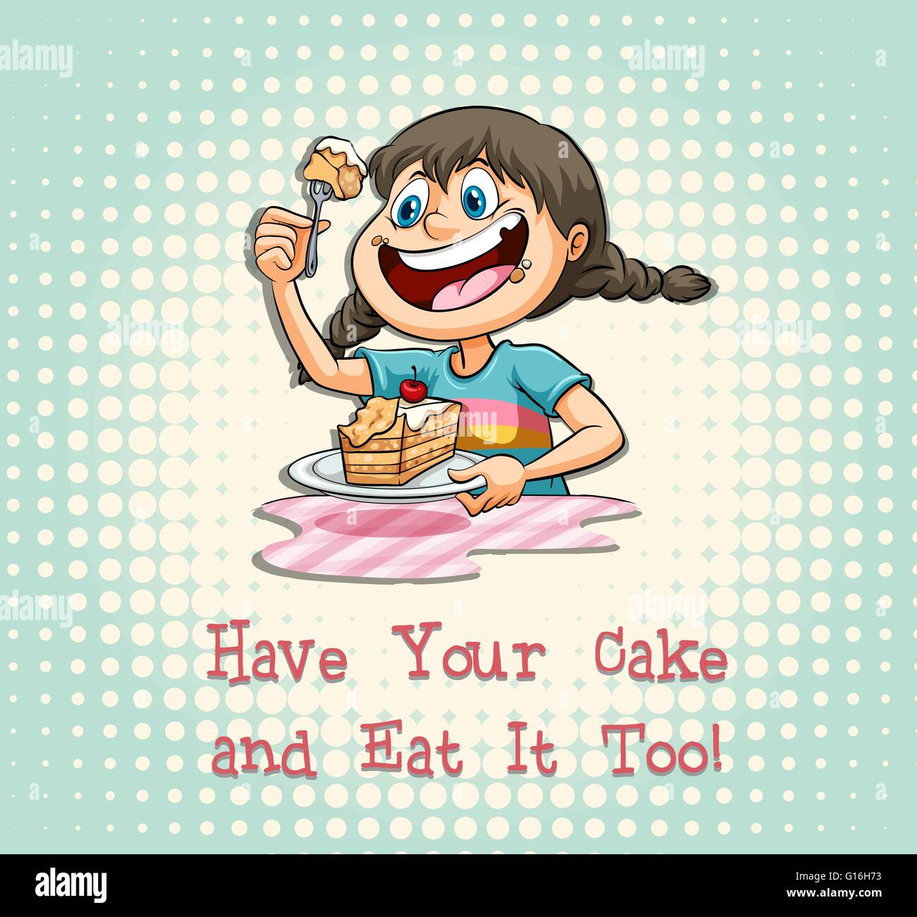 Have your cake and eat it too Stock Vector Image & Art Alamy