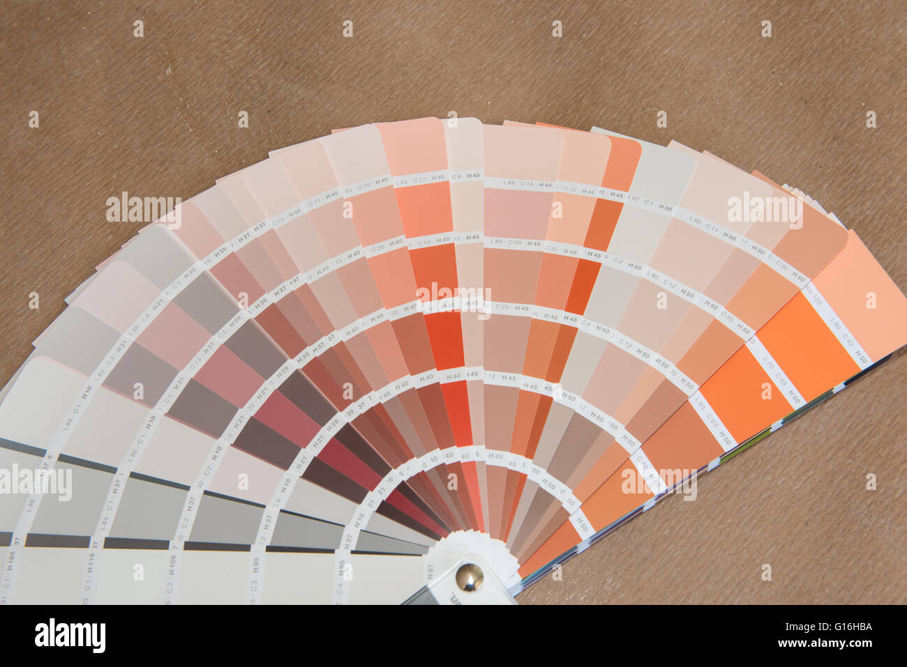color palette lying on the ground to choose from for renovation Stock ...