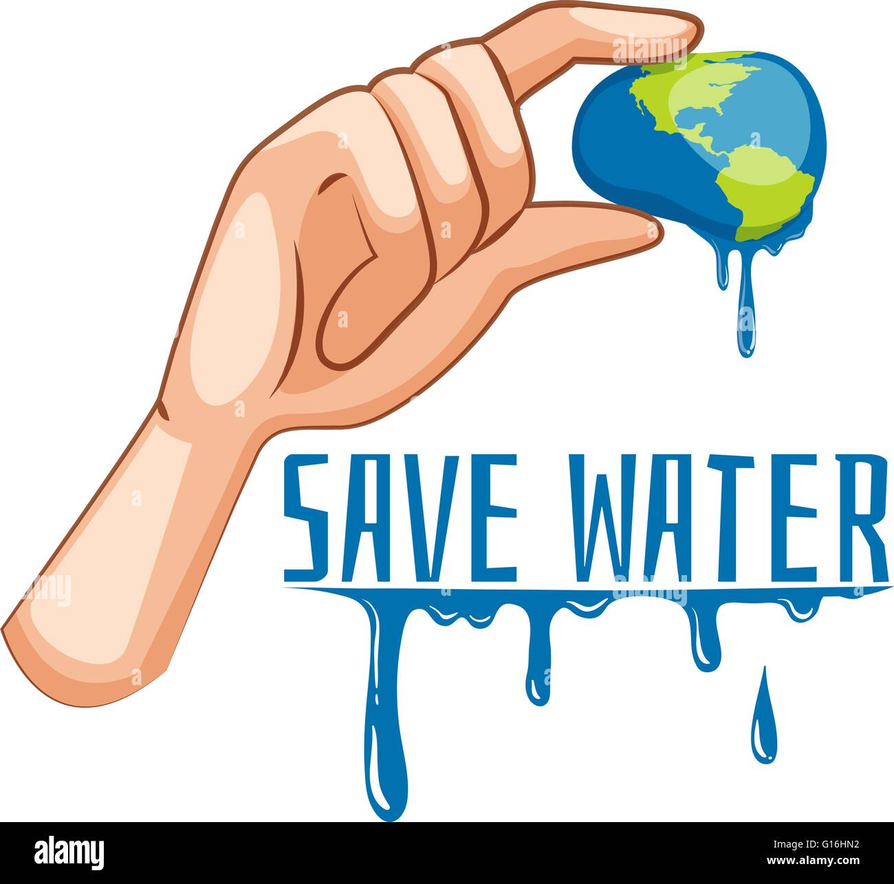 Save water Cut Out Stock Images & Pictures - Alamy