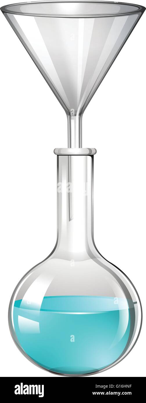 Blue liquid in glass tube illustration Stock Vector Image & Art Alamy