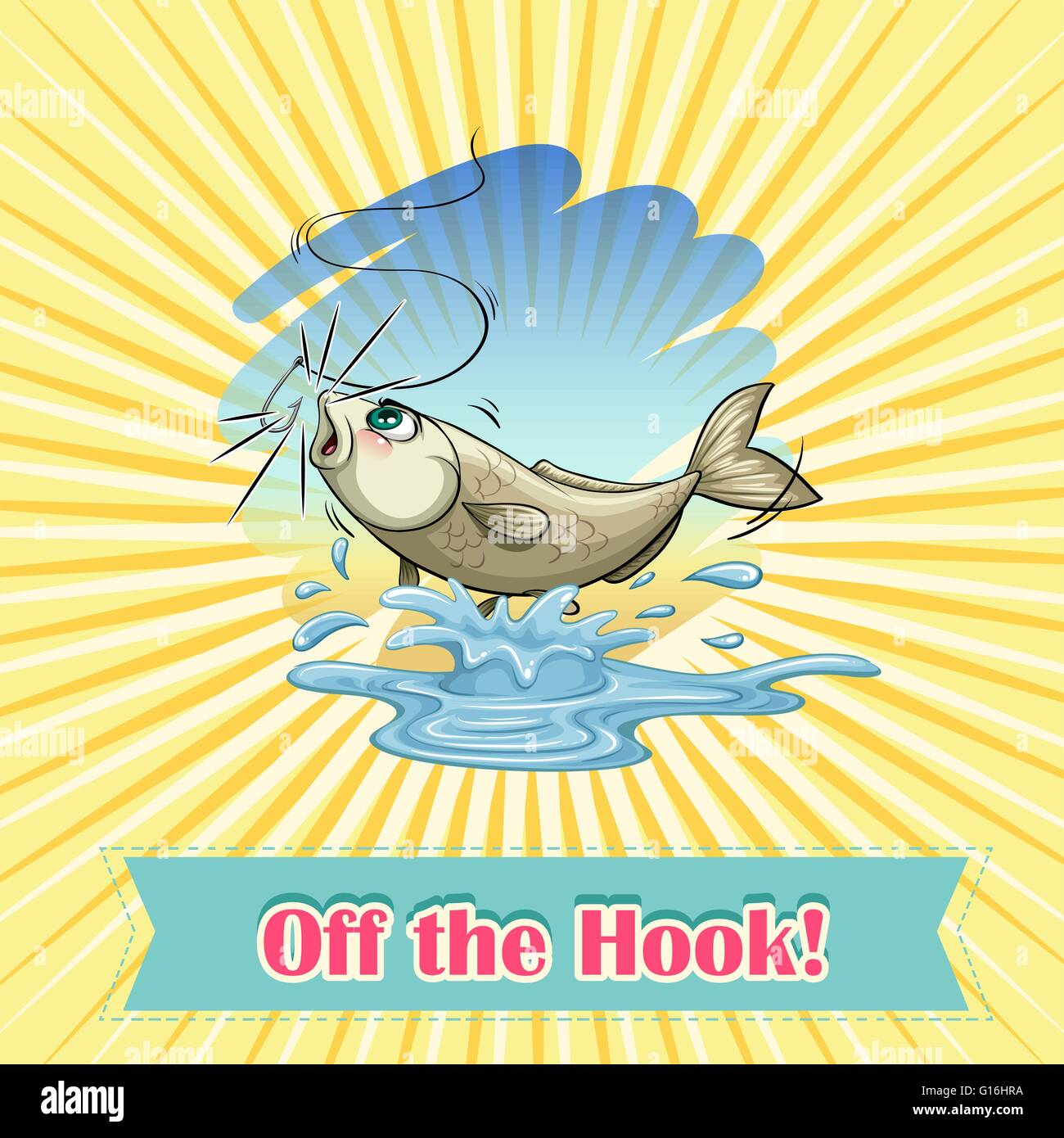 English idiom saying off the hook Stock Vector Image & Art Alamy