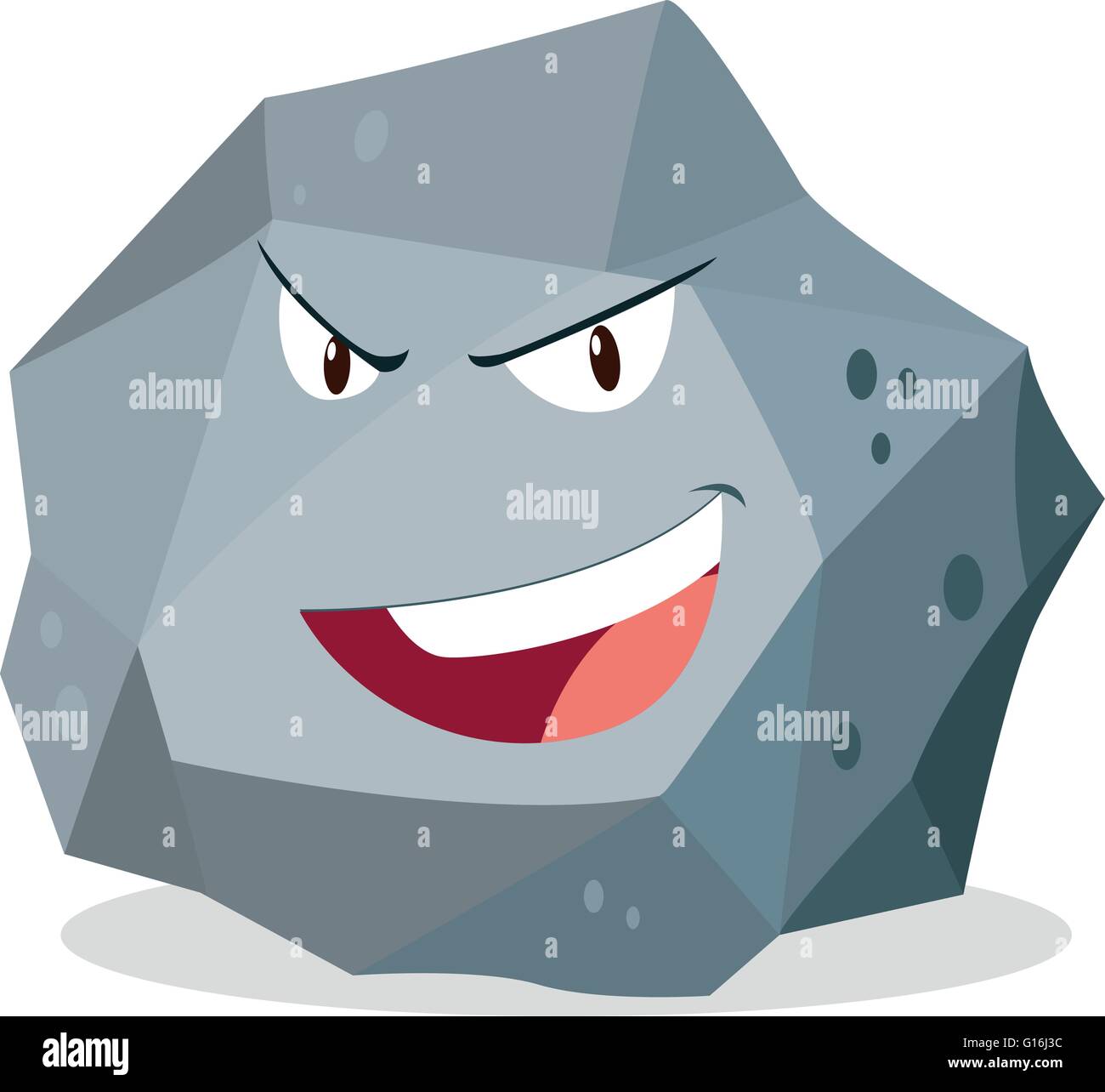 Rough rock with face illustration Stock Vector Image & Art Alamy