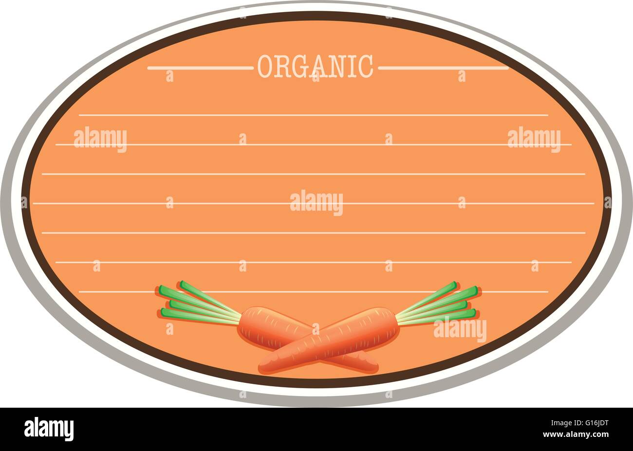 Fresh vegetable sign paper Stock Vector Images - Alamy