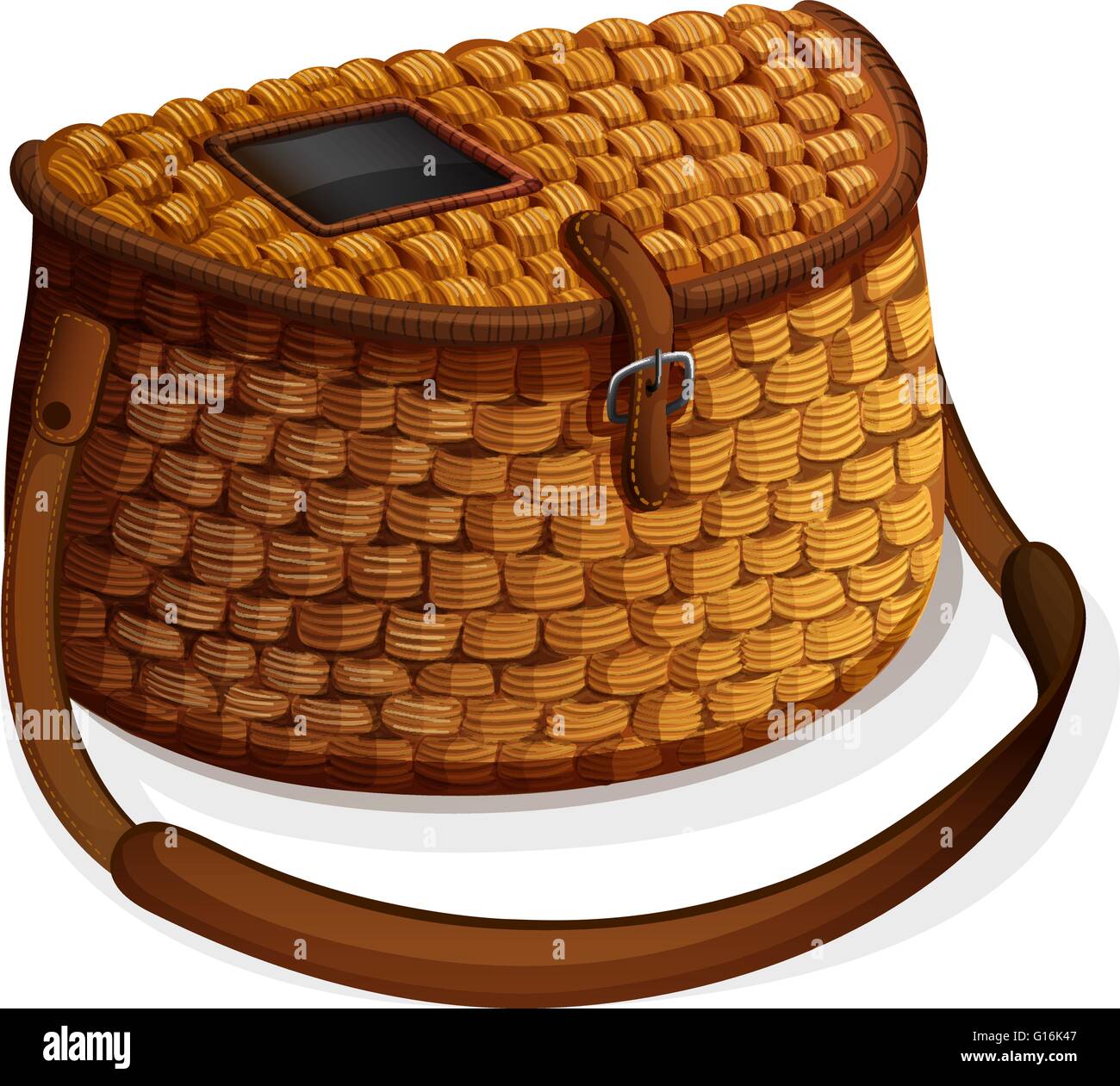 Wooden fish basket made by hand Stock Vector Image & Art Alamy