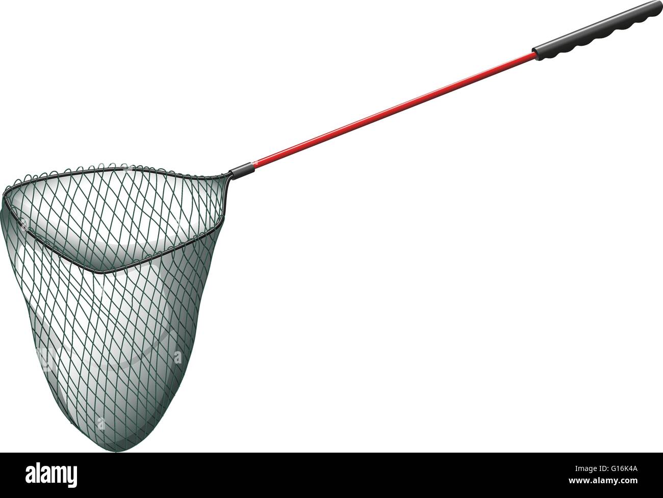 Single fishing net on white illustration Stock Vector Image & Art Alamy