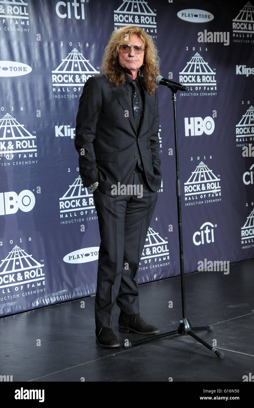 31st Annual Rock And Roll Hall Of Fame Induction Ceremony - Press Room  Featuring: David Coverdale Where: New York, New York, United States When: 08 Apr 2016 Stock Photo