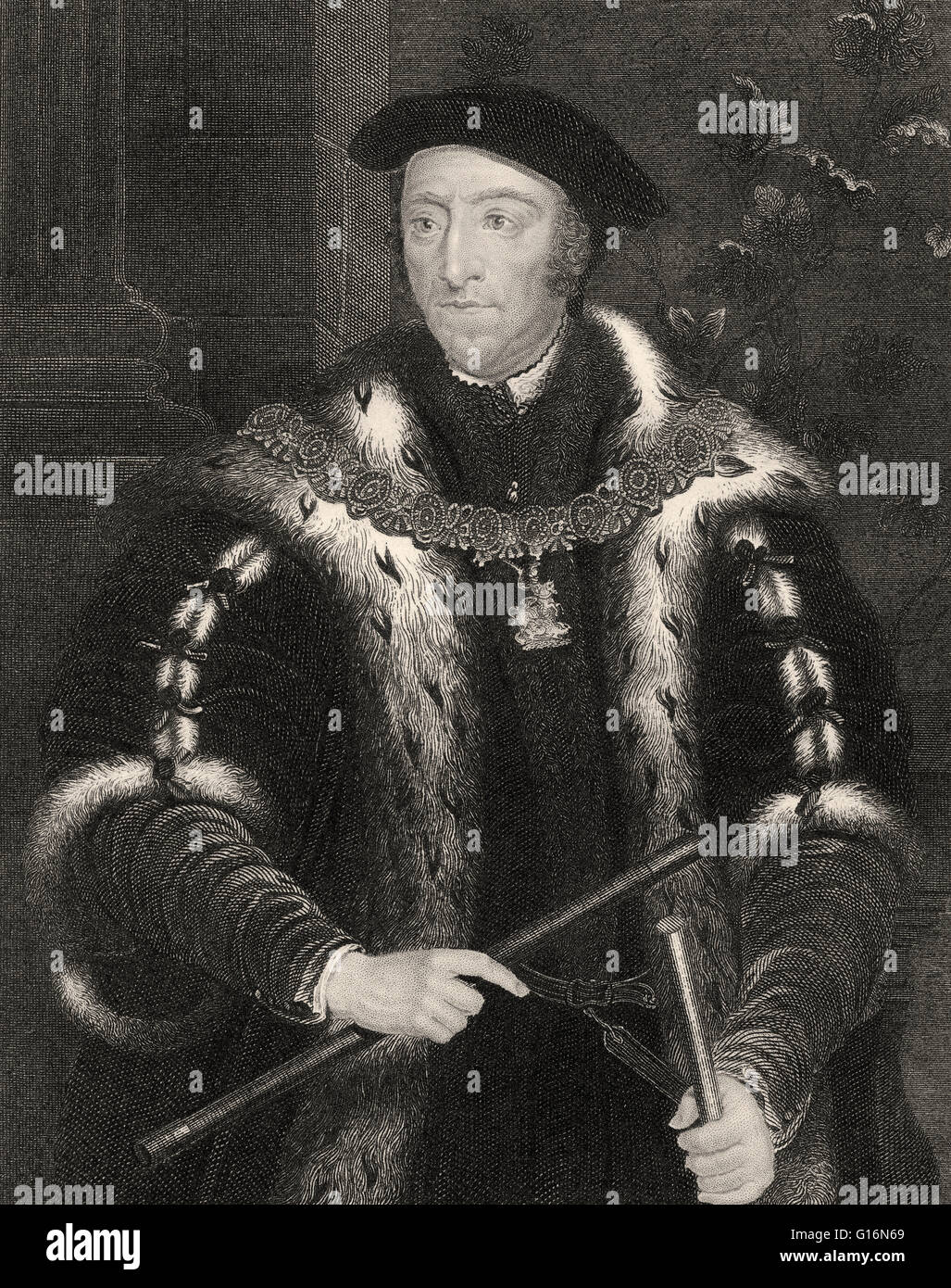 Thomas Howard, 3rd Duke of Norfolk, 1473-1554, a prominent Tudor politician Stock Photo
