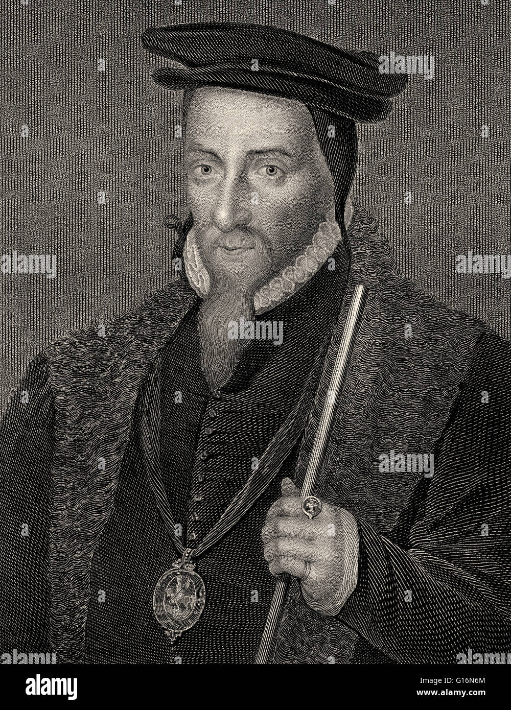 William Paulet, 1st Marquess of Winchester, c. 1483/1485-1572, an English Secretary of State and statesman Stock Photo