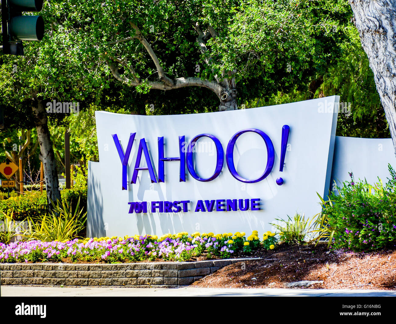 Yahoo Inc., Headquarters, Sunnyvale, CA, USA Stock Photo