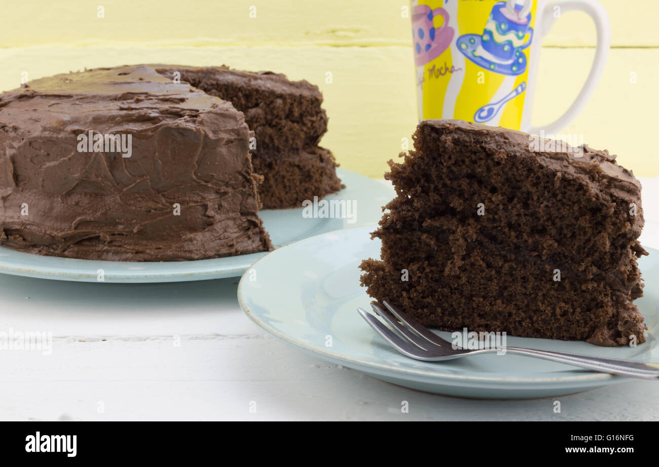 Slice of birthday cake plate hi-res stock photography and images - Alamy