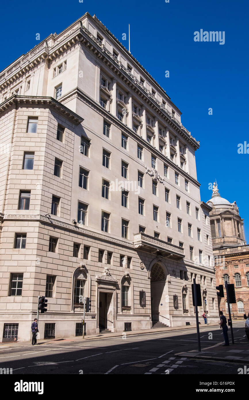 Former Martins Bank on Water Street, Liverpool, Merseyside, England, U.K. Stock Photo