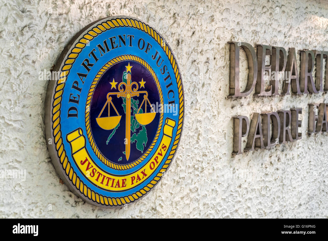 Department of justice, Manila, Philippines Stock Photo