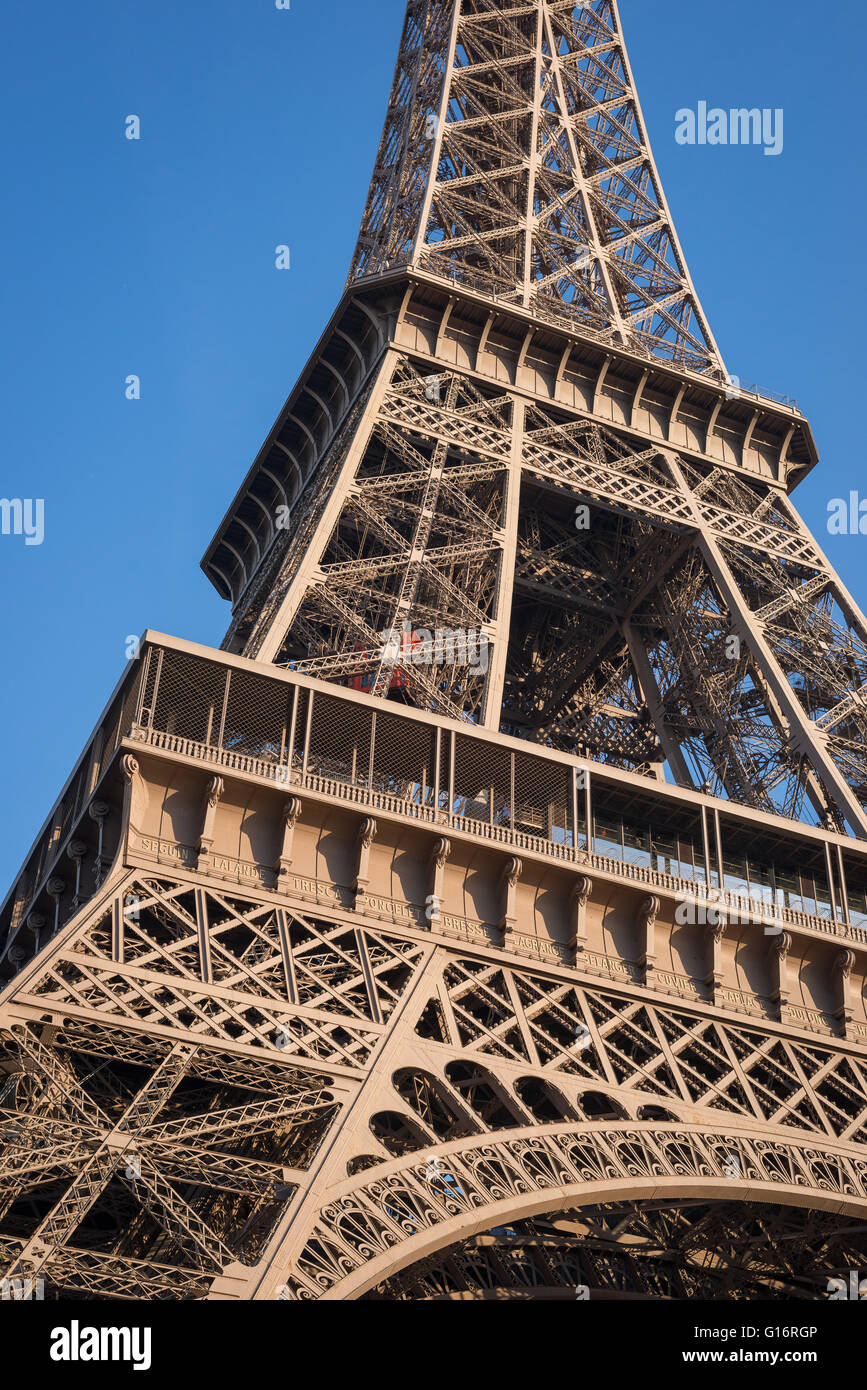 Tourists Are On The Observation Deck Of The Eiffel Tower, Paris The Eiffel  Tower Is One Of The Major Tourist Attractions Of France Stock Photo,  Picture and Royalty Free Image. Image 26359019.