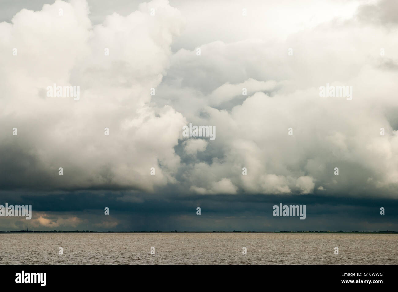 Cloudscape of ominous storm and rain clouds, so called cumulonimbus