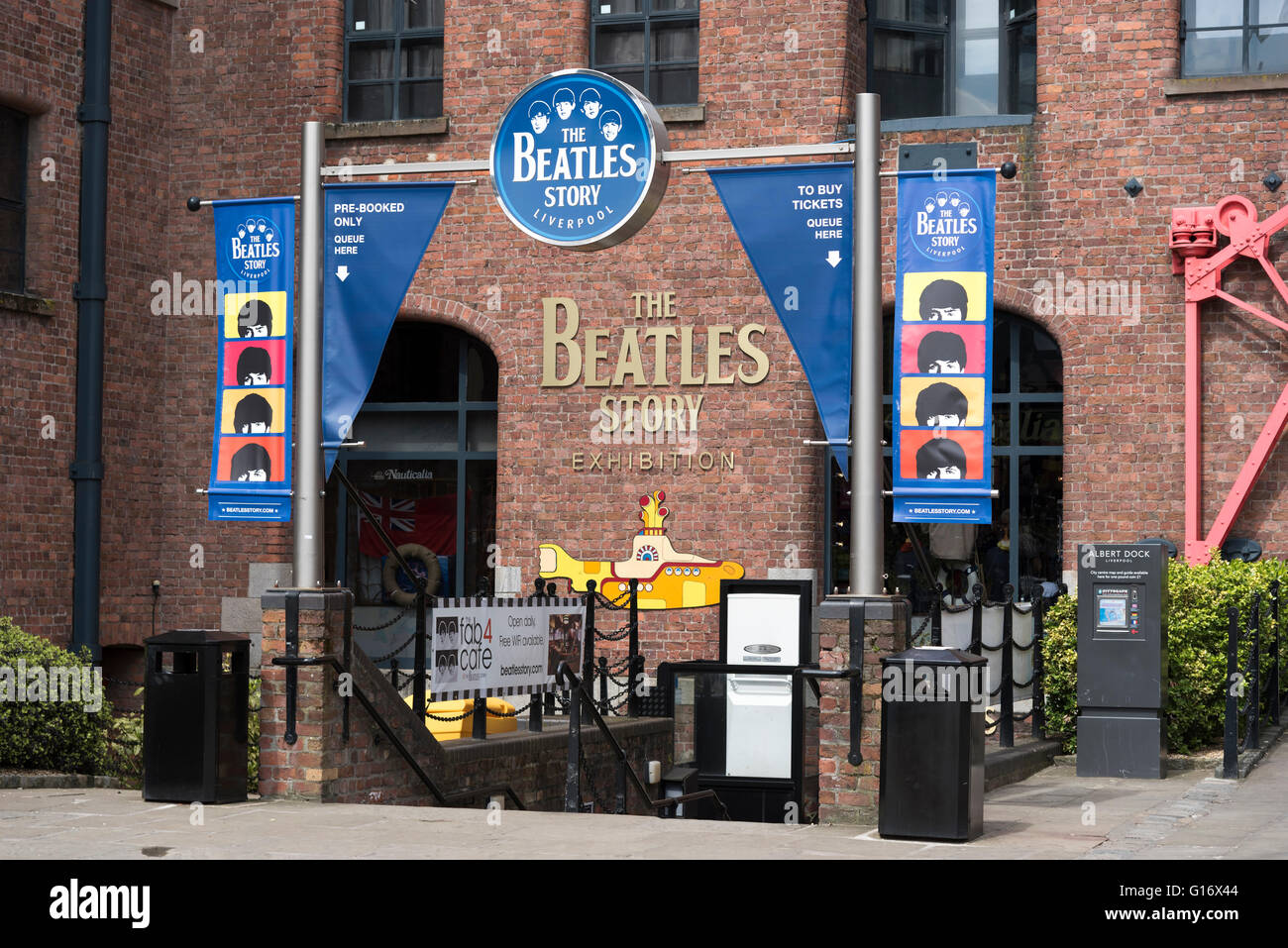 The Beatles Museum at the Albert Dock complex in Liverpool. Merseyside. North West Engalnd. Stock Photo