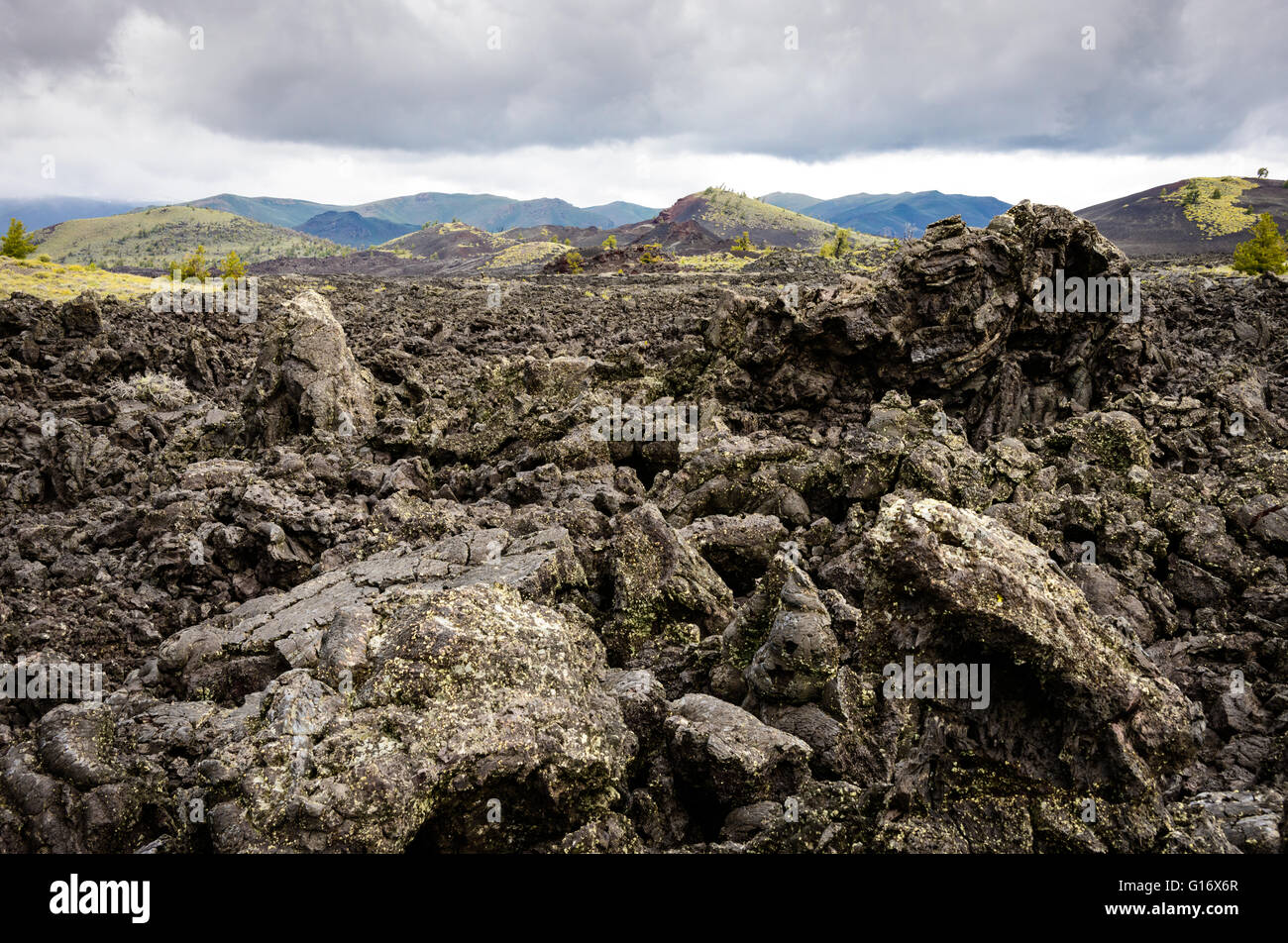 Craters of the Moon National Monument and Preserve Stock Photo