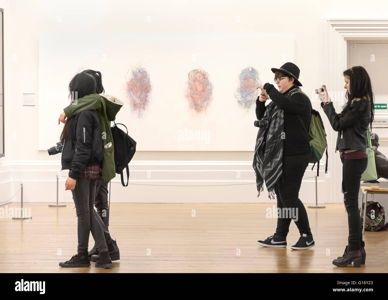 When digital meets art, In Liverpool art gallery Stock Photo Alamy